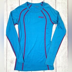 Bergans of Norway Merino Wool Fjellrapp Women's Long Sleeve Base Layer Top XS